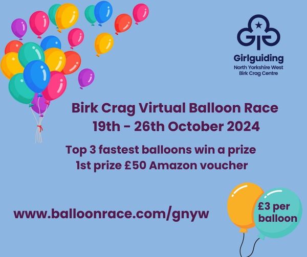 Virtual Balloon Race – Balloons available to buy at £3 each